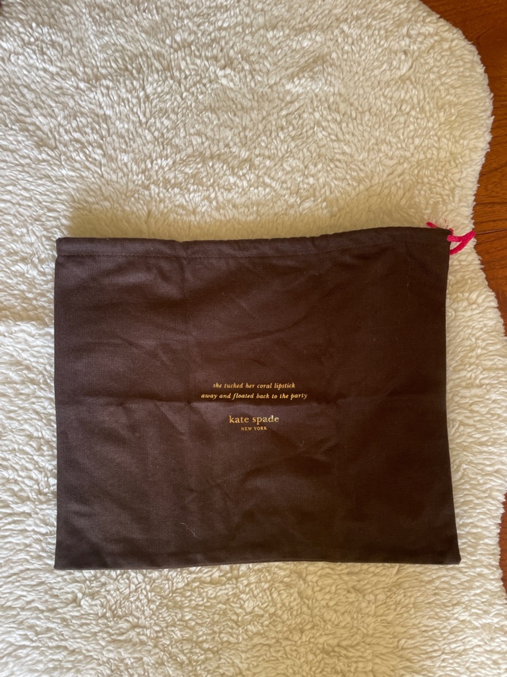 kate spade New York Brown Logo Dust Bag
